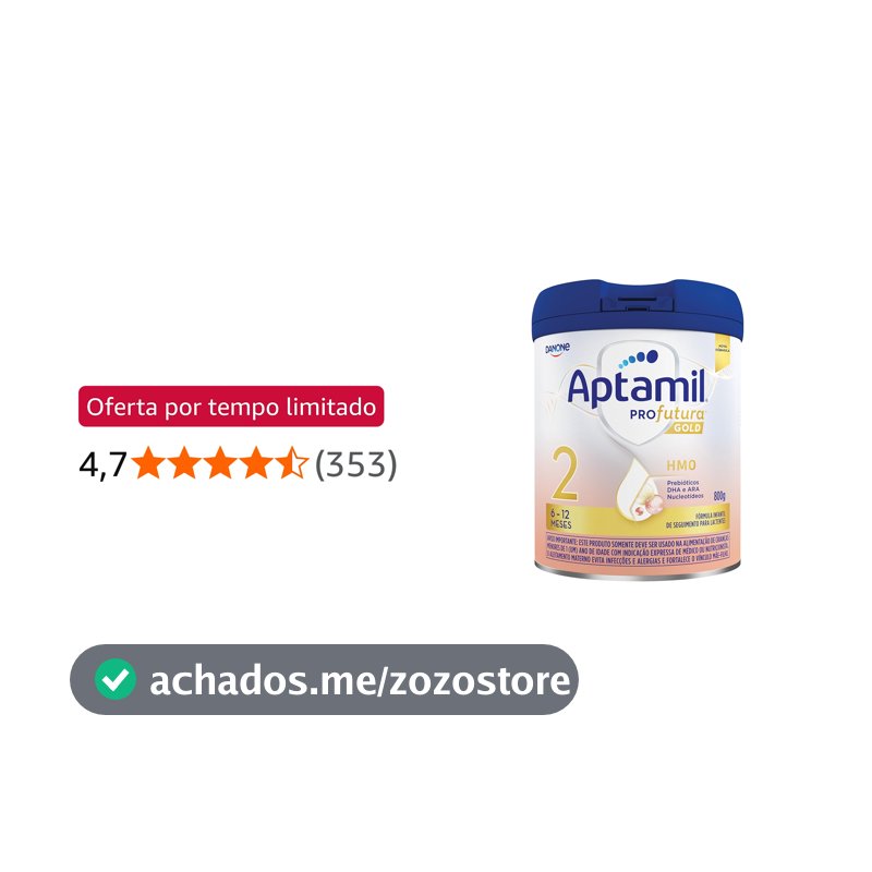 Fórmula Infantil: Aptamil Profutura Gold 2 800g - 6-12 meses