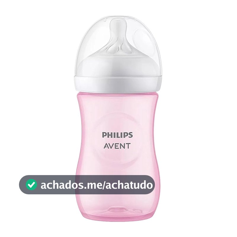 Mamadeira Pétala 3.0 Philips Avent SCY903/11 260ml Rosa