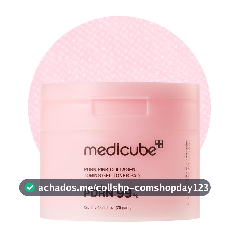 Pads Tonificantes em Gel medicube PDRN Pink Collagen