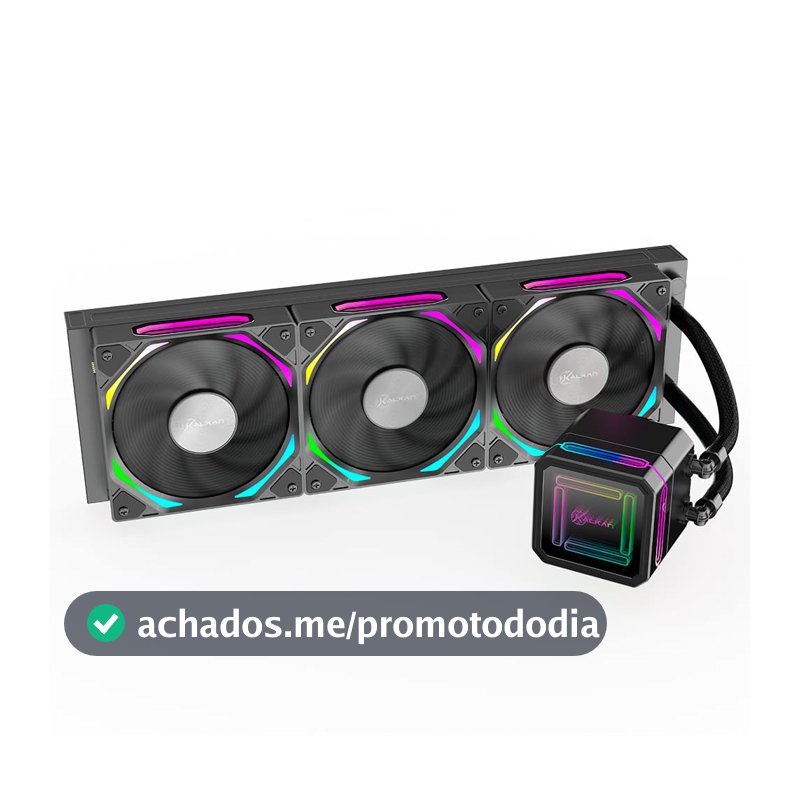 Water Cooler Gamer Kalkan Delta 360 Wireless ARGB Preto KLK00051