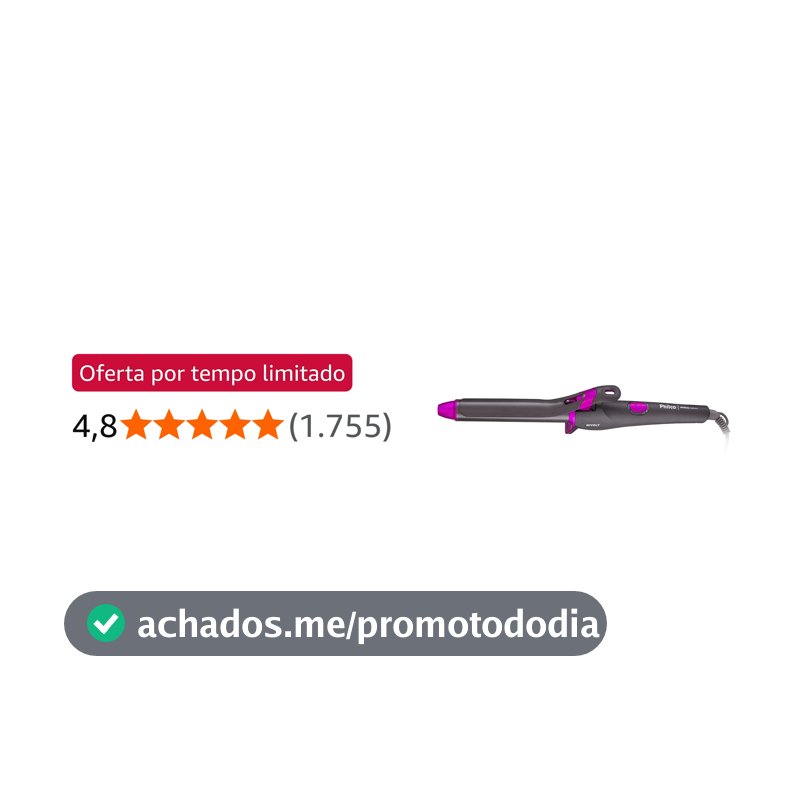 Cacheador Phico Cachos de 25mm. Revestimento em cerâmica, PEC15 Intense Curves Bivolt