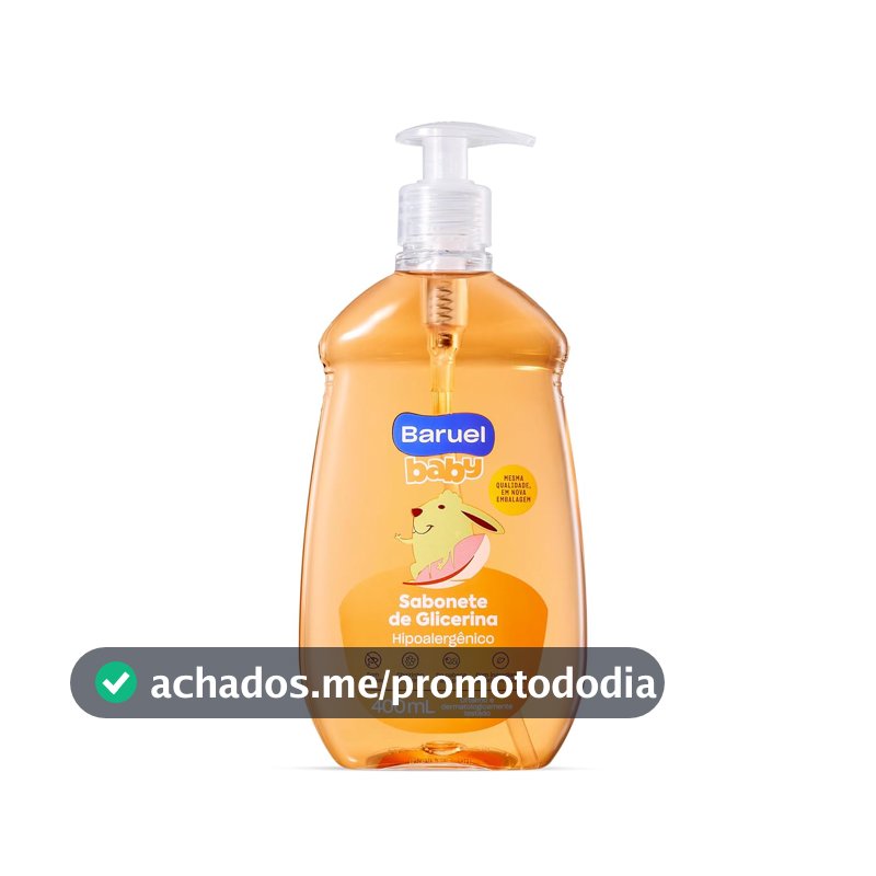 Sabonete Líquido Bebê Glicerina 400ml – Baruel Baby