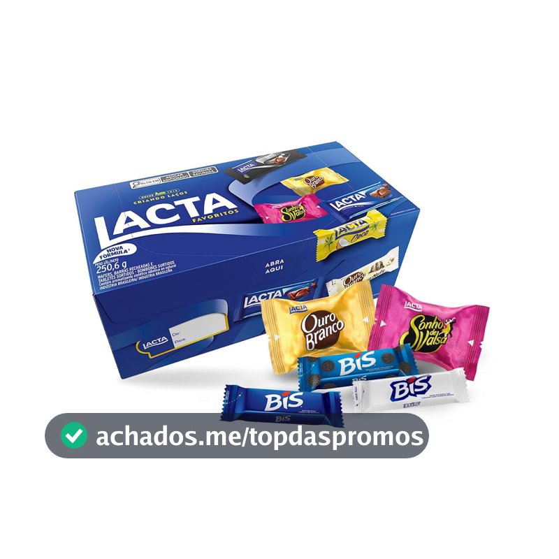 Lacta Favoritos - Caixa de variedades chocolates, 250,6g