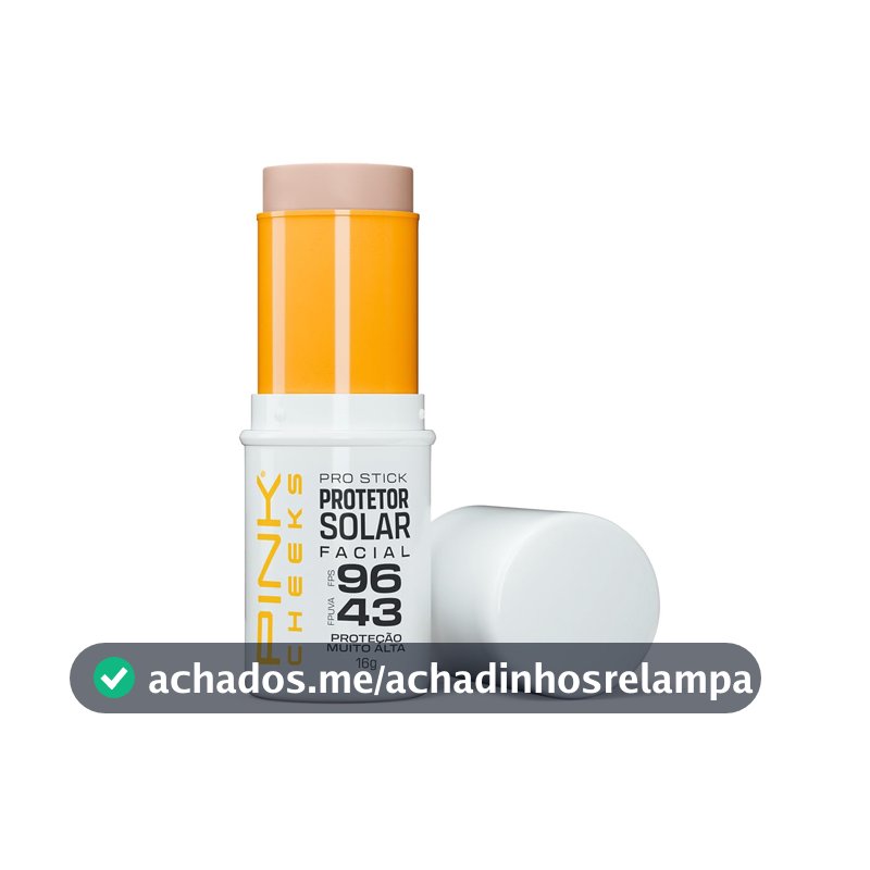 Protetor Solar em Bastão Pink Cheeks, Cor PRO10, FPS 95, 14g