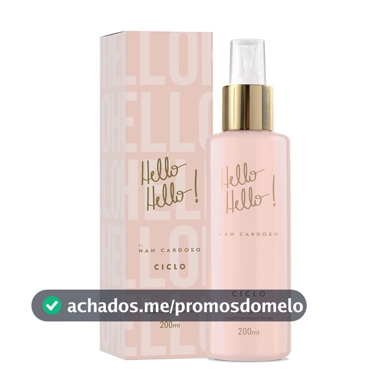 Body Splash Ciclo Hello Hello Nah Cardoso, 200ml