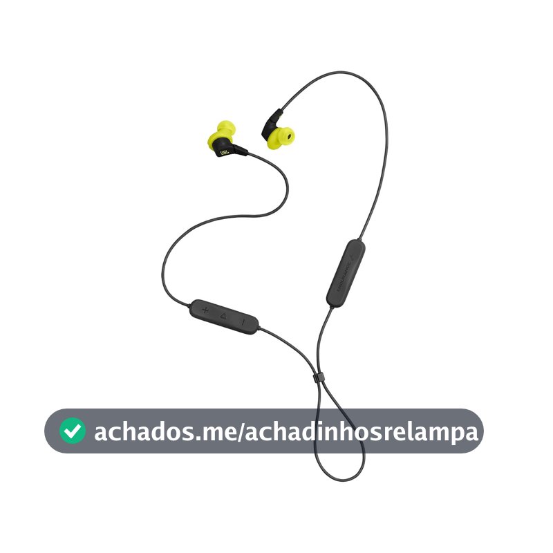 JBL, Fone de Ouvido Esportivo, Sem Fio, Endurance Run 3, IP65 - Preto