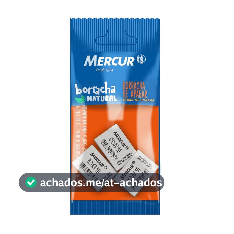 Mercur Record 40 - Borracha Branca Macia, 3 unidades
