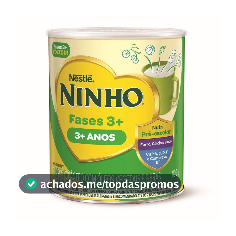 Ninho - Composto Lácteo Fases 3+, 800g