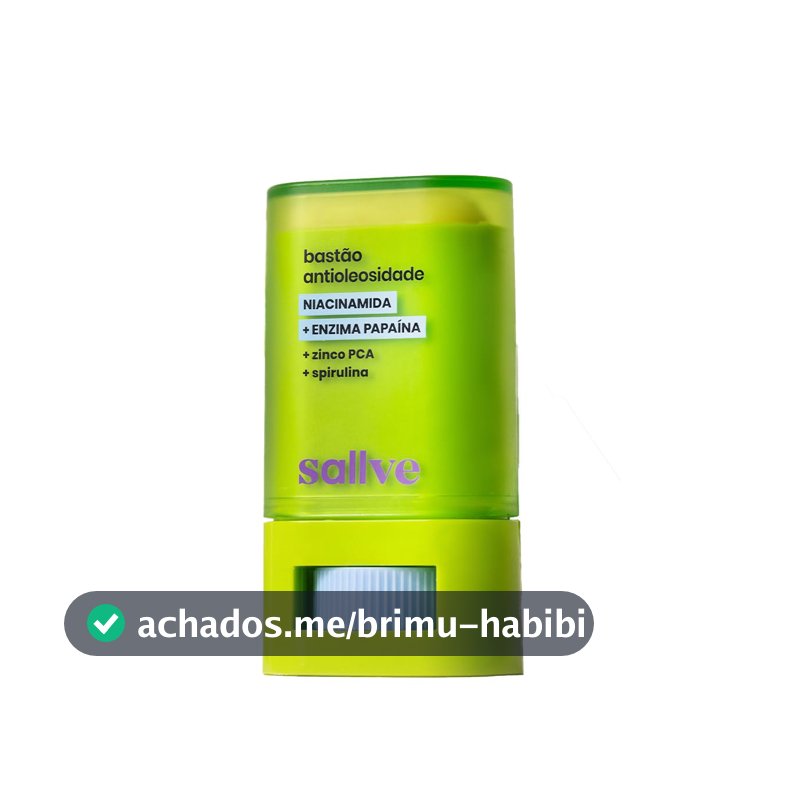 Bastão Antioleosidade Sallve, Com Niacinamida, 15g