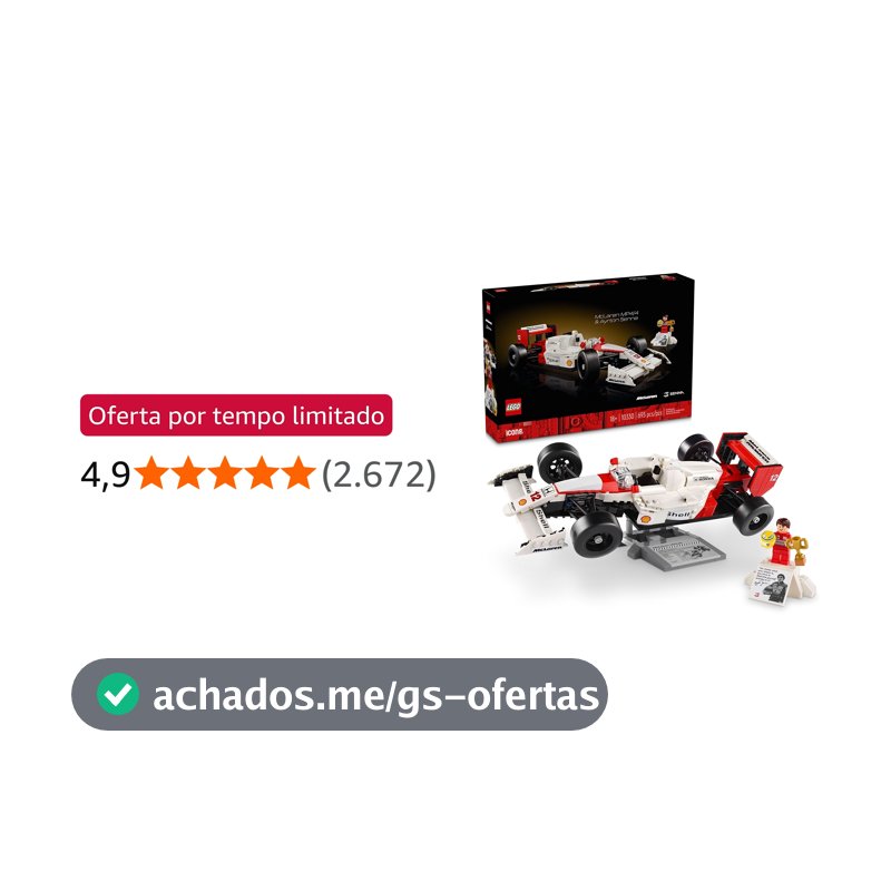 LEGO Set Icons 10330 McLaren MP4/4 e Ayrton Senna 693 peças