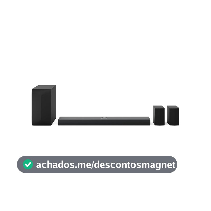 LG Home Theater SoundBar S70TR– Dolby Atmos, 500W RMS, 5.1.1 Canais, DTS Digital Surround, Caixas Traseiras, AI Sound Pro, WOW Sinergy, Bluetooth 5.3, HDMI