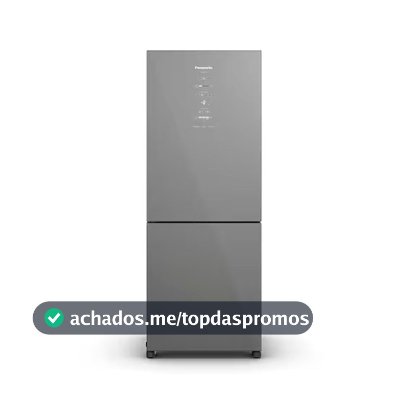 Geladeira Panasonic BB65GV7MC Frost Free Inverter 467L Diamond Glass Bivolt
