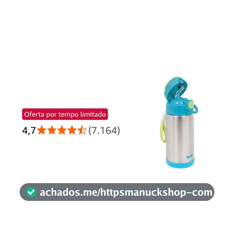 BUBA Garrafa Térmica Parede Dupla 400 Ml - Azul, Azul, Tamanho único