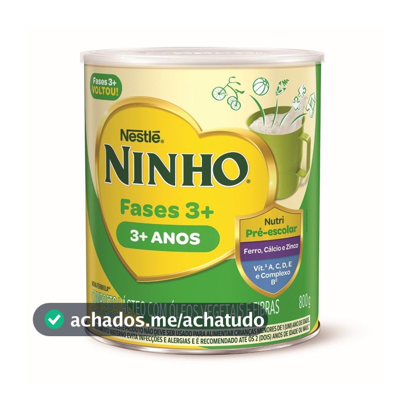 Ninho - Composto Lácteo Fases 3+, 800g