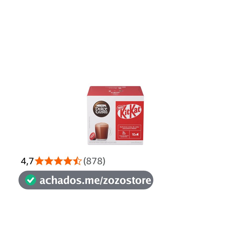 Café em Cápsula Nescafé Dolce Gusto KitKat 10 Cápsulas 170g