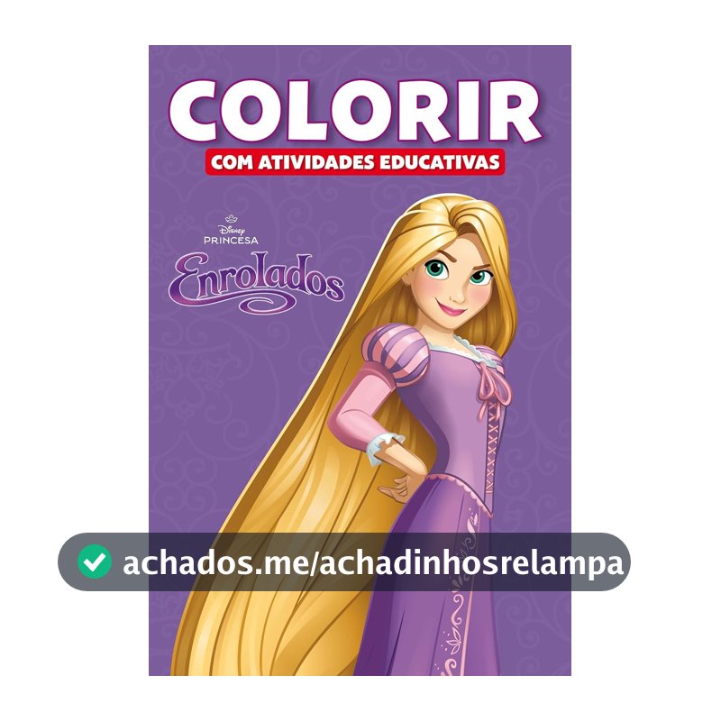 Colorir atividades educativas disney: rapunzel