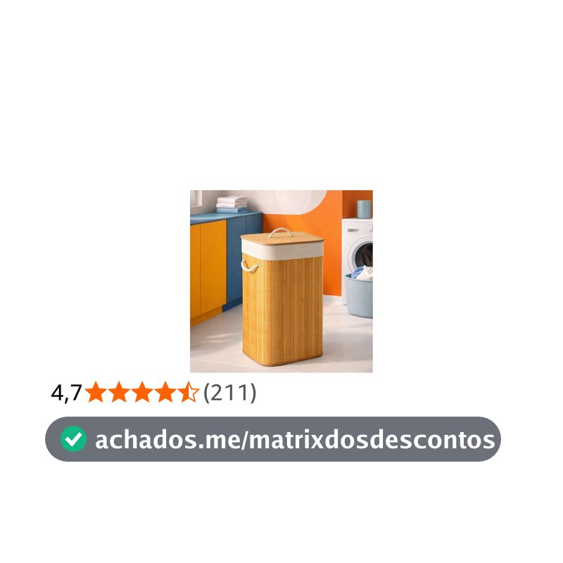 Cesto de Roupas em Bambu 60L com Tampa e Alças, Organizador Lavanderia Dobrável com Revestimento Interno Removível, Design Moderno para Banheiro Quarto Lavanderia Alta Capacidade e Durabilidade Prime