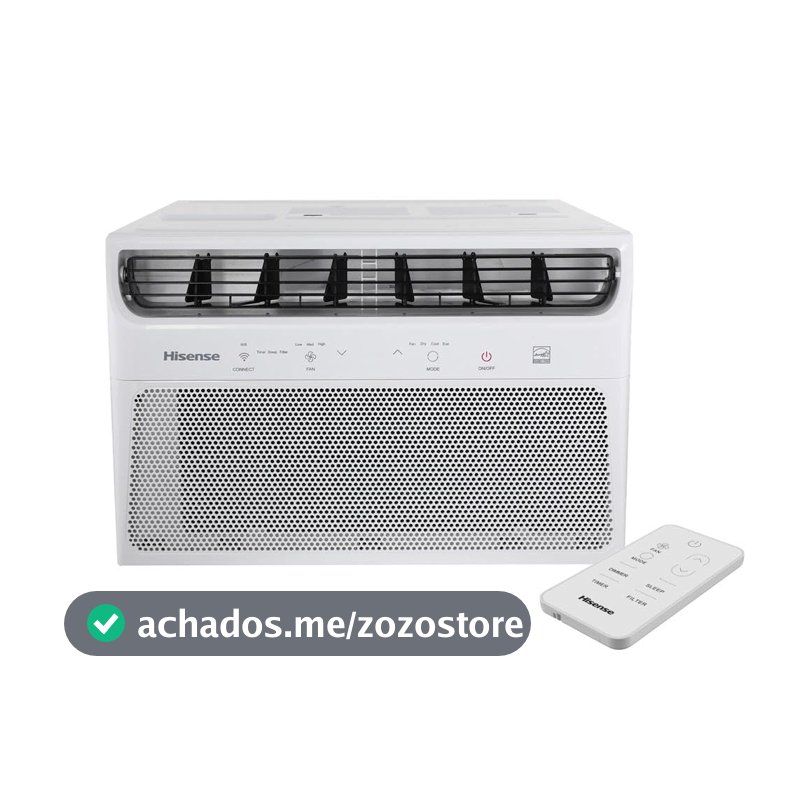 Ar Condicionado Janela Eletrônico Hisense com Wi-Fi 10.000 BTUs Frio R-32 AW-10CW2RVGU00-220V
