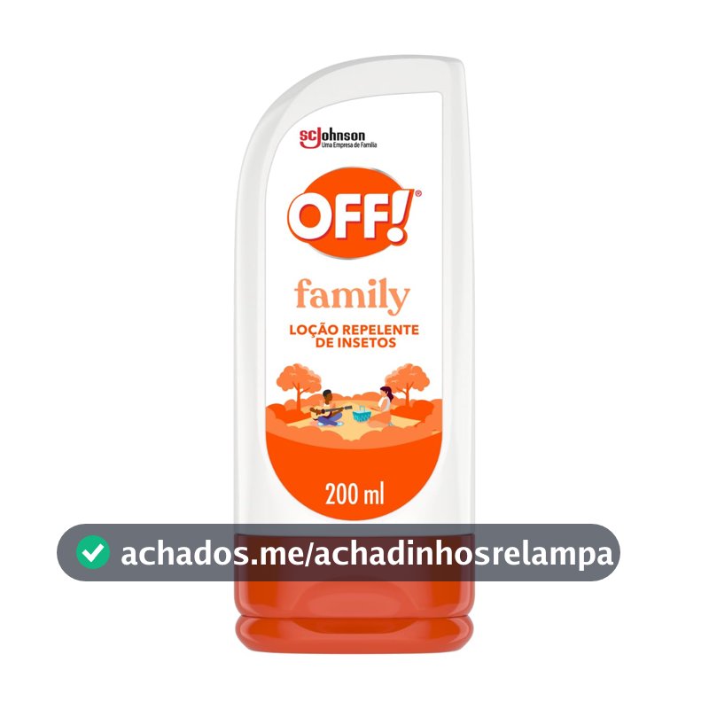 Repelente de Insetos em Loção OFF! Family, 200ml
