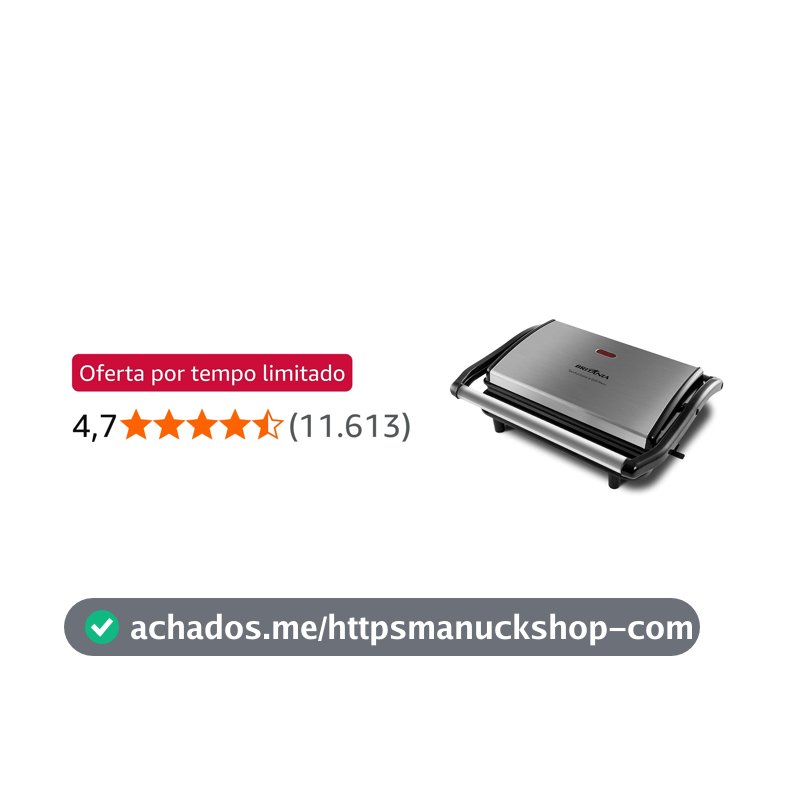 Britânia Sanduicheira e Grill Press 127V, BGR27I classico/moderno Plástico e Metal