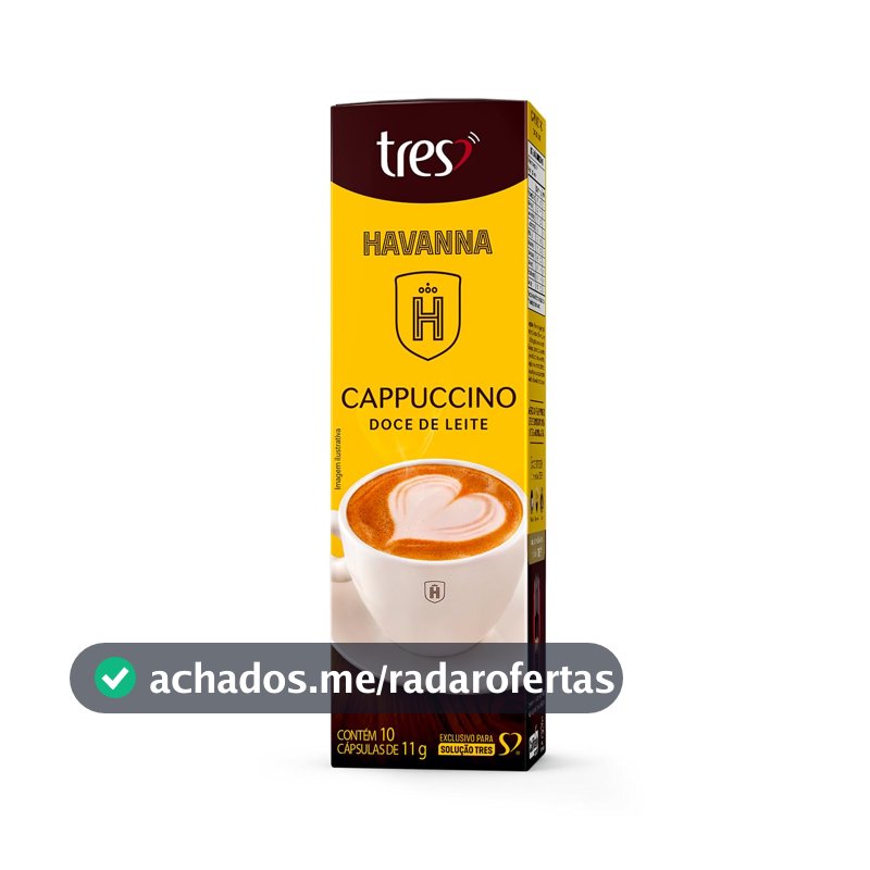 Capsula de Cappuccino Doce De Leite TRES 3 Corações 10 unid