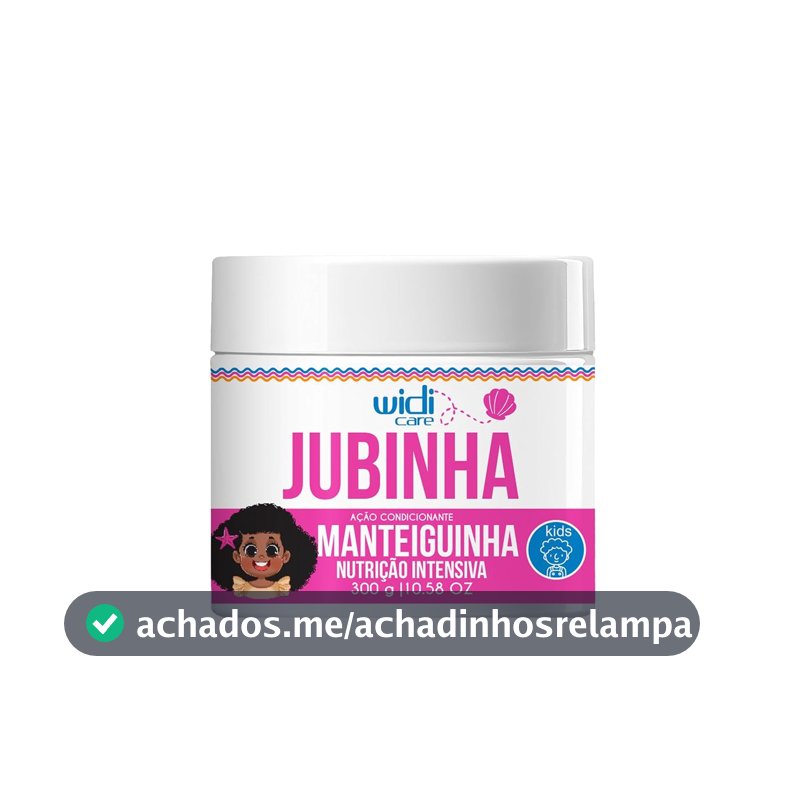 Máscara de Nutrição Intensiva Widi Care Manteiguinha Jubinha, 300g