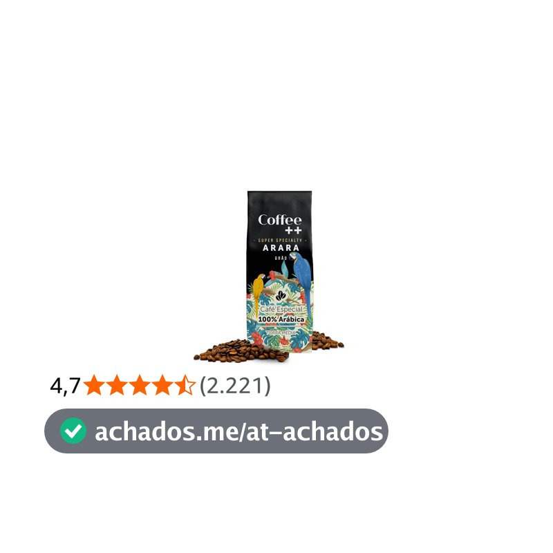 Coffee Mais │Café Super Especial ARARA em Grãos │100% Arábica │ Torra Média │250g