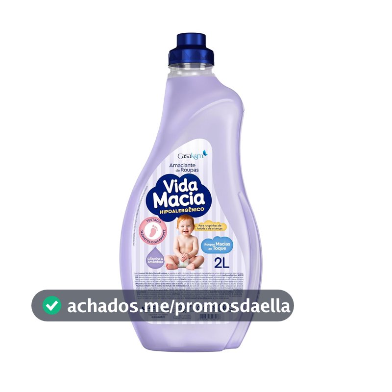 Amaciante Vida Macia Glicerina e Amêndoas, 2L