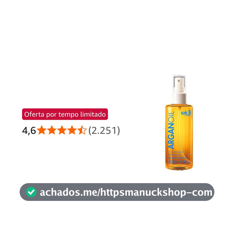 Widi Care Argan Oil - Óleo Hidratante -