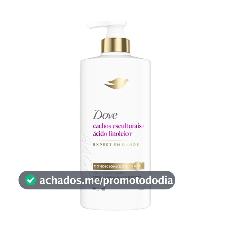 Dove Condicionador Restaurador Cachos Esculturais + Ácido Linoleico 600ml