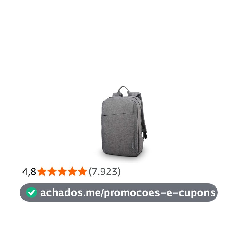 Mochila Lenovo Casual B210 Cinza para Notebook 15,6" - GX40Q17227