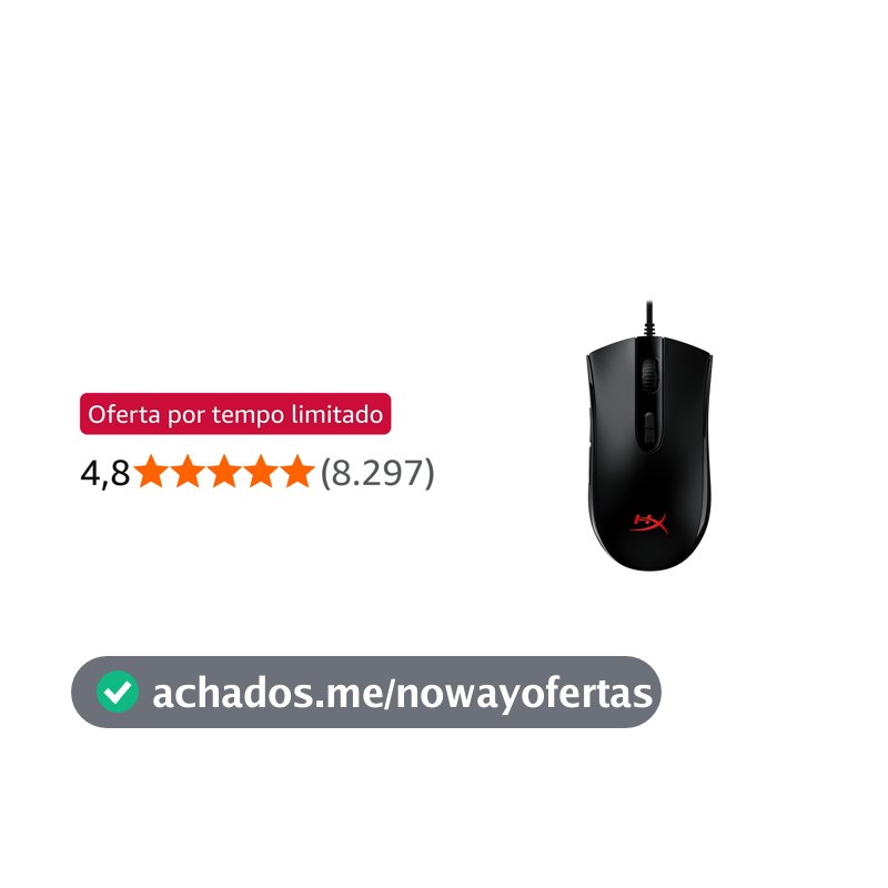 Mouse Gamer HyperX Pulsefire Core RGB 6200 DPIs - HX-MC004B