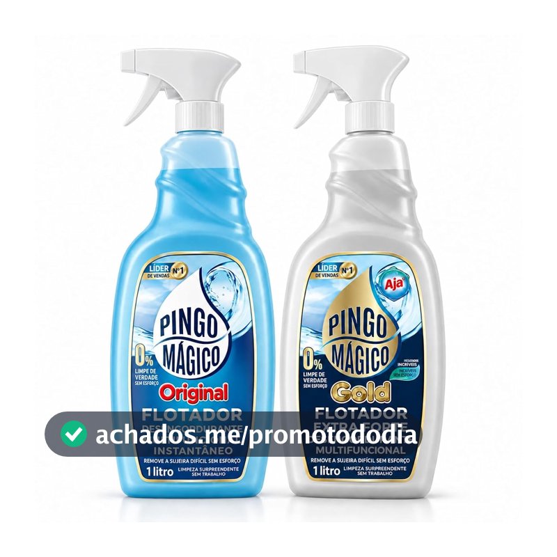 Pingo Mágico Kit Flotador Desengordurante Original + Gold 1L
