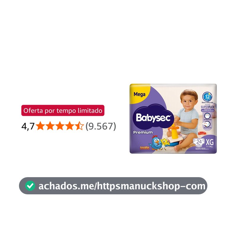 Fraldas Babysec Premium Galinha Pintadinha Flexi Protect, 24 Unidades
