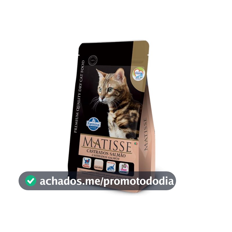 Matisse - Ração Farmina Salmão para Gatos Adultos Castrados - 7,5kg