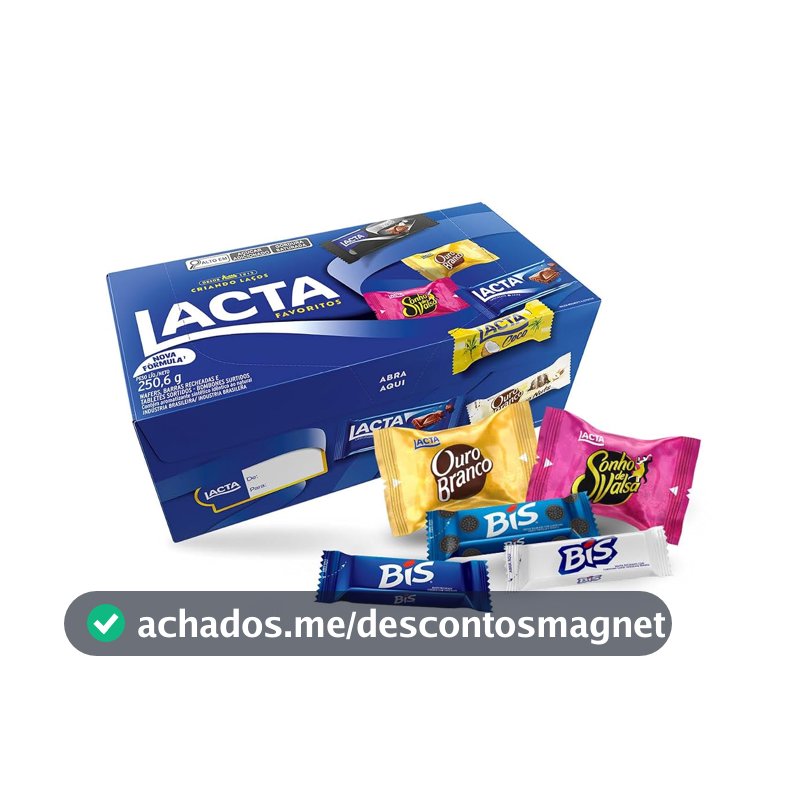 Lacta Favoritos - Caixa de variedades chocolates, 250,6g