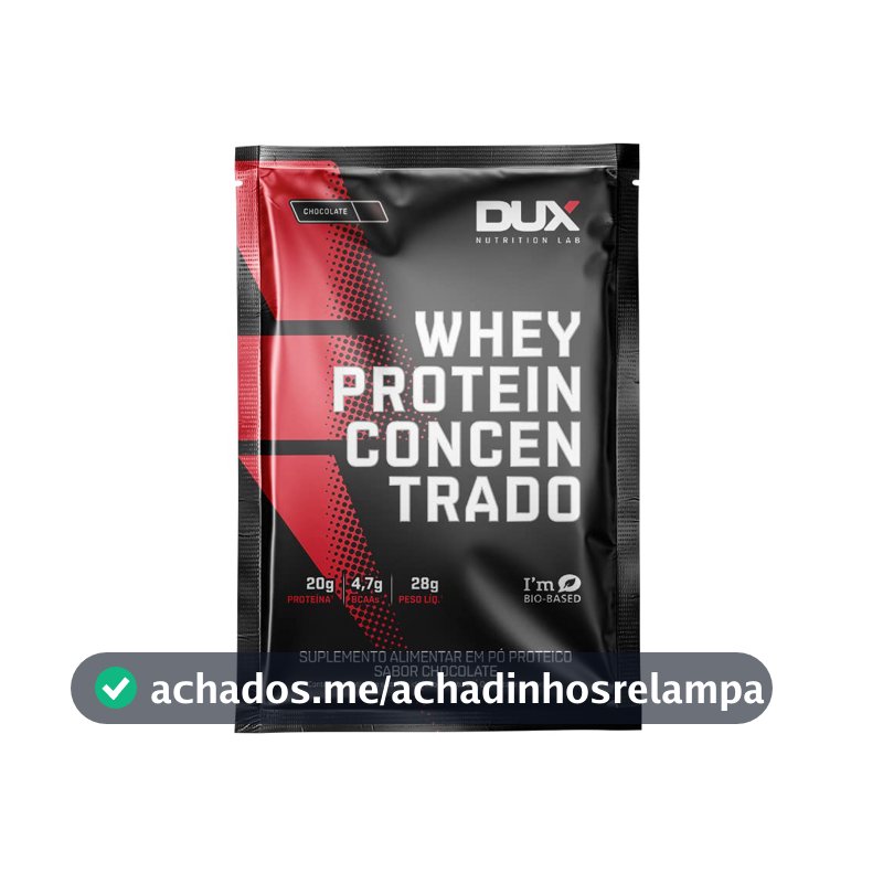 Whey Protein Concentrado Caramelo Salgado Sachê 30g – Contribui para o Ganho Muscular Hipertrofia – Dux Human Health