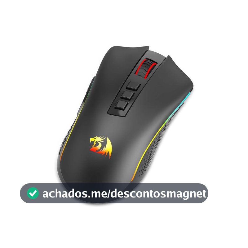 MOUSE GAMER REDRAGON COBRA PRO SEM FIO PRETO M711-PRO
