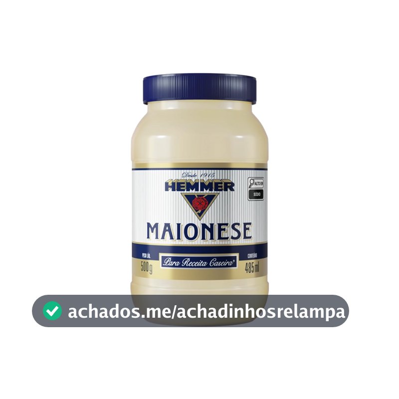 Maionese Receita Caseira Hemmer 500g