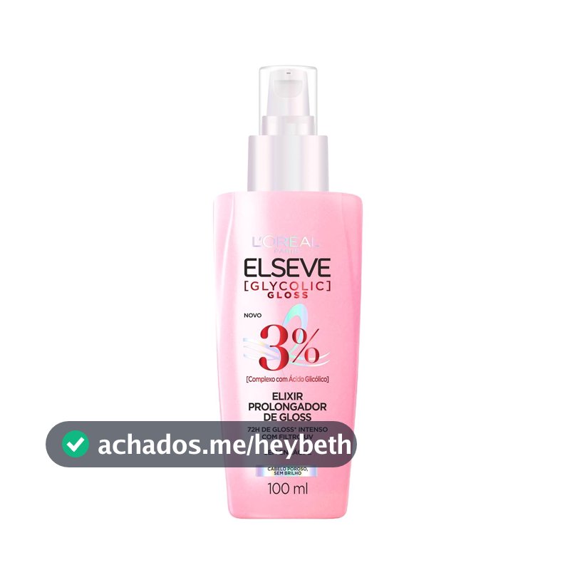 L'Oréal Paris Elseve Glycolic Gloss, Sérum Finalizador Antiporosidade 100ml