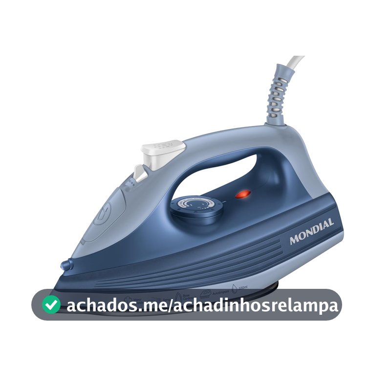 MONDIAL, Ferro a Vapor, Azul, 1800W, 127V - FVN-02-BL