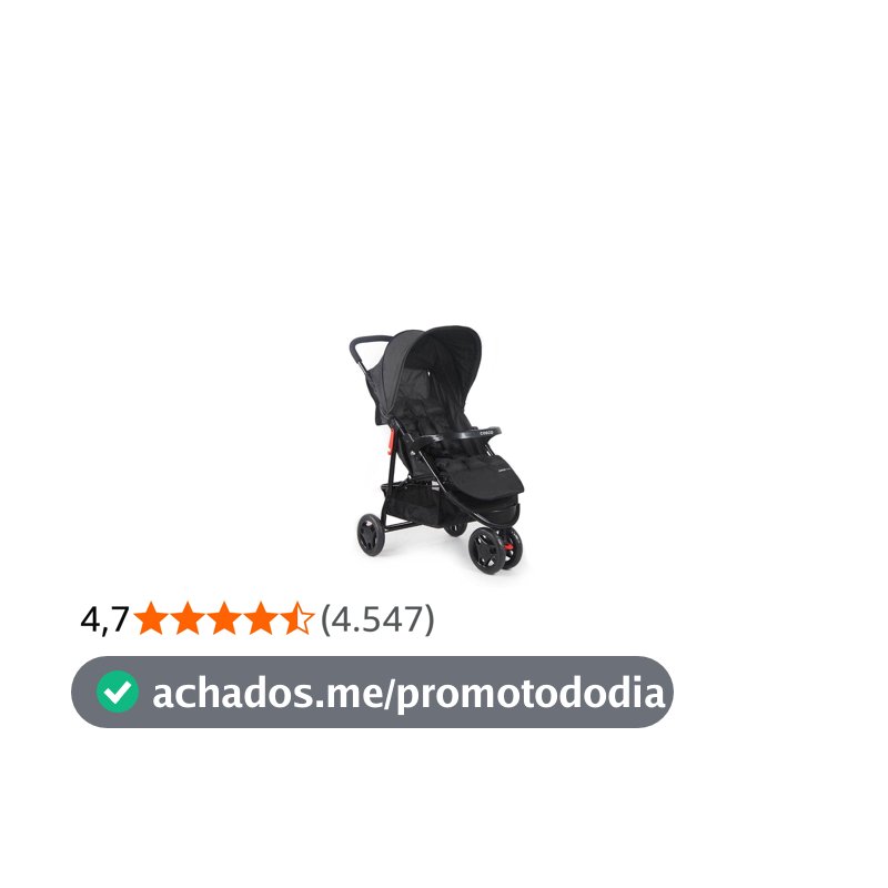 Cosco Kids, Carrinho de Bebê, Toffy, Preto Absoluto