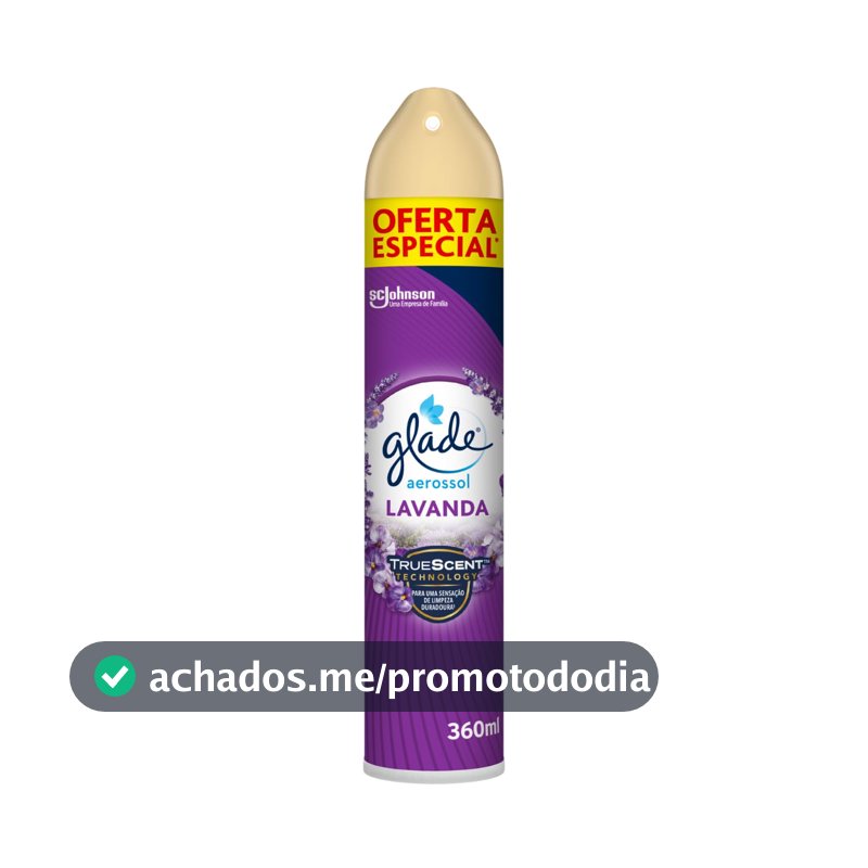 Glade Aromatizador de Ambiente, Lavanda, Aerosol 360ml