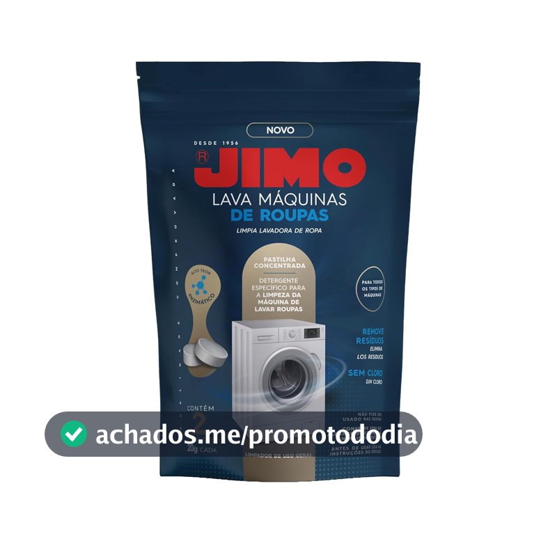 JIMO Lava Máquinas de Roupas Lavagem Interna Remove Resíduos Concentrado 2 pastilhas