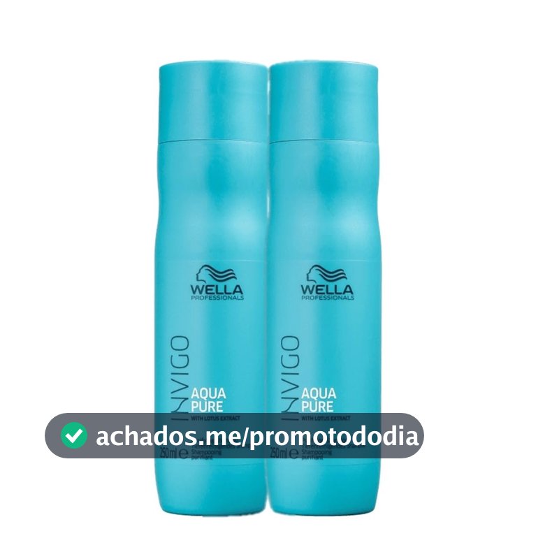 Kit Wella Professionals Invigo Balance Aqua Pure - Shampoo Antirresiduos 250ml (2 Unidades)