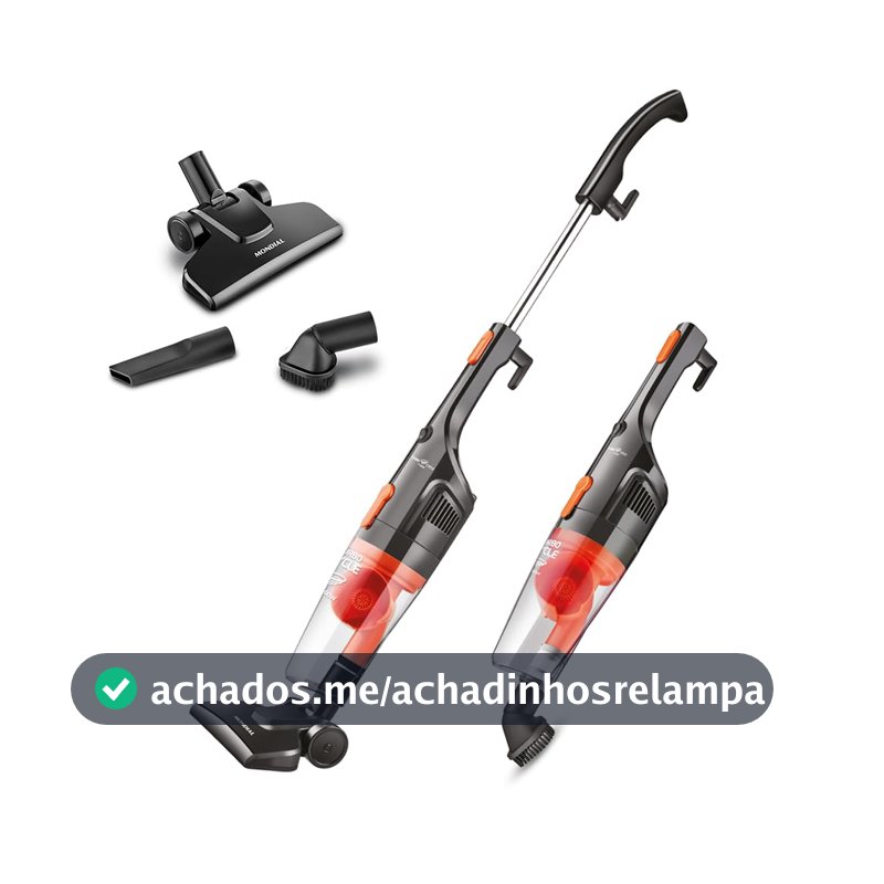 MONDIAL Aspirador de Pó Vertical Turbo Cycle, Preto/Laranja, 1100W, 110V - AP-35