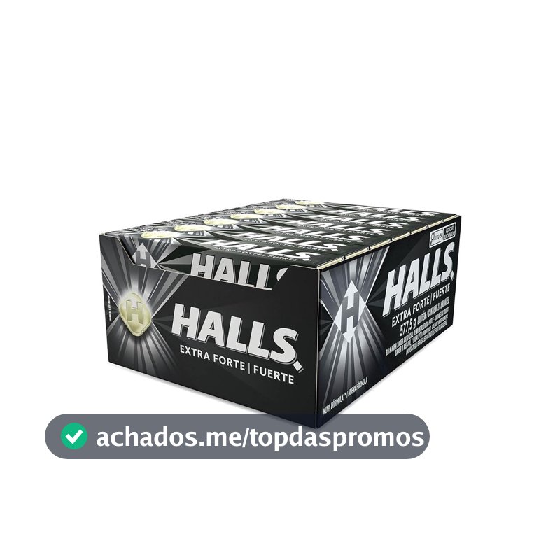 Bala Halls Extra Forte - Caixa com 21 unidades de 27,5g