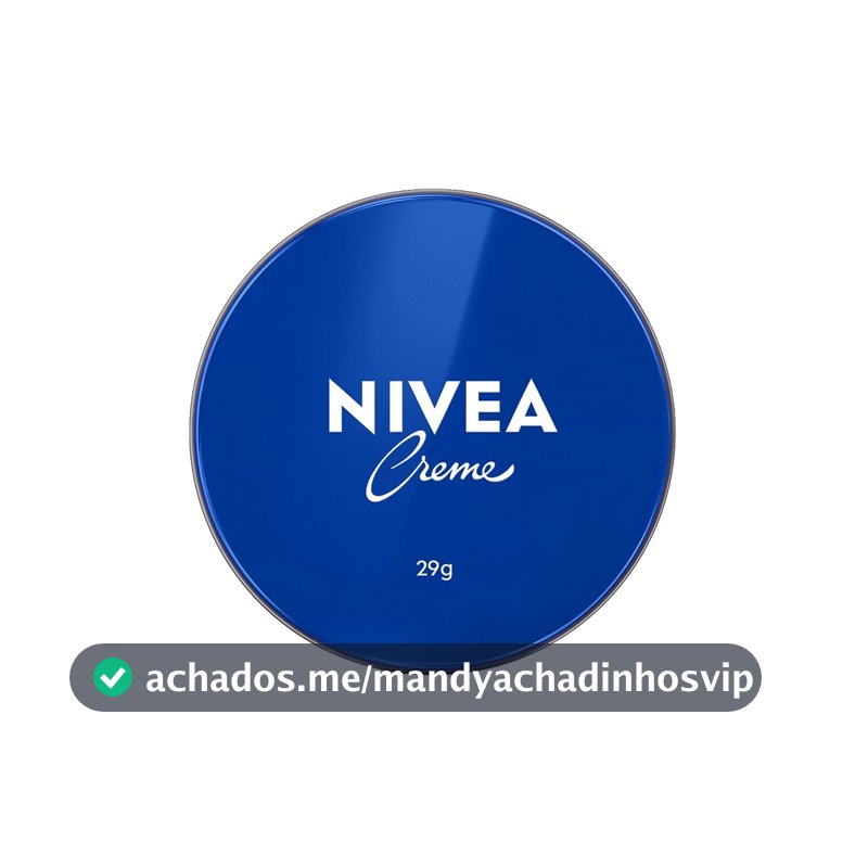 NIVEA Creme Hidratante Lata 29g, Hidratação Profunda 24h, Corporal, Uso Diário, Multibenefícios, Todas as Peles