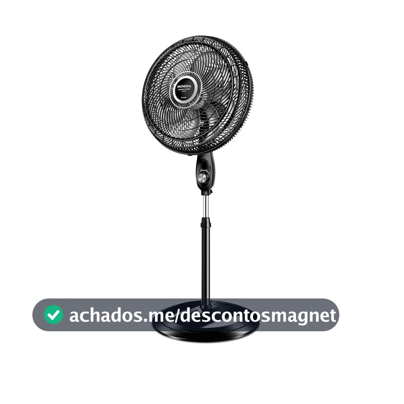 MONDIAL Ventilador Coluna, Turbo 8 Pás - 40cm, 220V, Preto/Prata, 140W - VTX-40C-8P