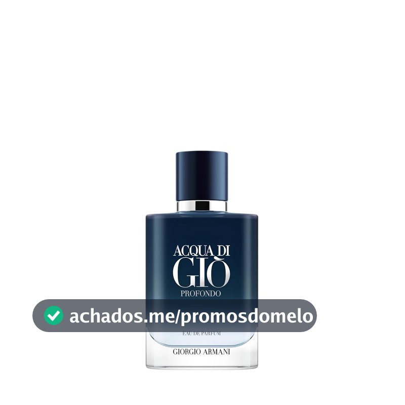Armani Beauty, Acqua di Giò Profondo Eau de Parfum, Giorgio Armani, Perfume Masculino, Fragrância Aquática Amadeirada com Notas de Lavanda, Patchouli, Alecrim e Mandarina Verde
